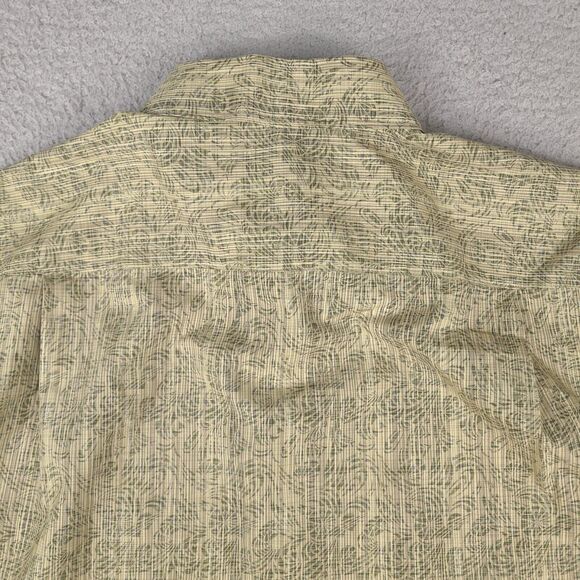 Tommy Bahama Shirt Mens Medium Green Striped Floral Long Sleeve Button Down‎ - Picture 11 of 16